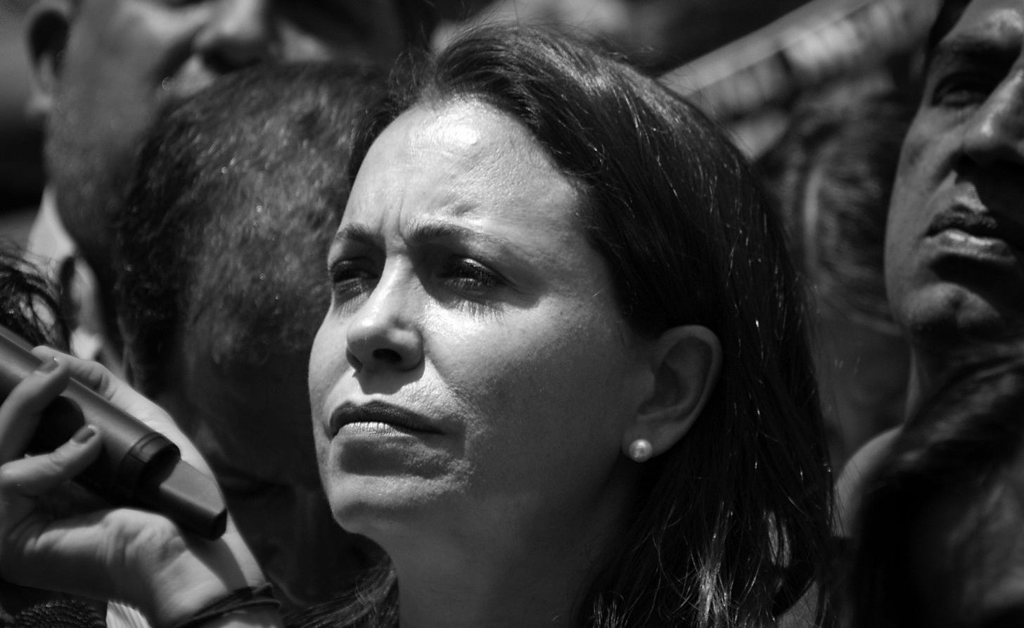 File:María Corina Machado, Protesta en Caracas 20 Feb 2015  (16580179726).jpg - Wikimedia Commons