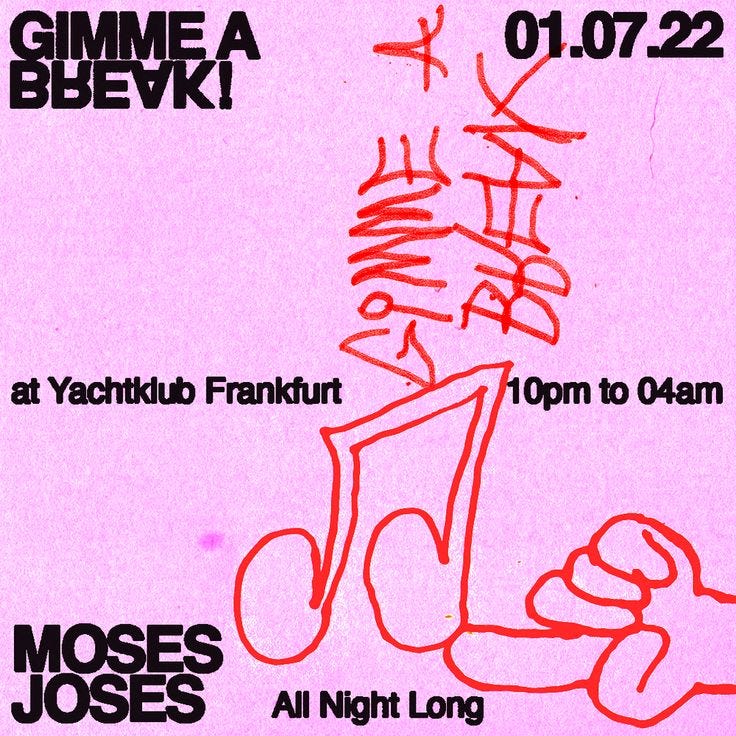 This may contain: a poster for an upcoming show with the name mosses jones on it's side