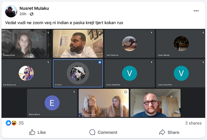 Postimet e Nusret Mulakut ne Facebook