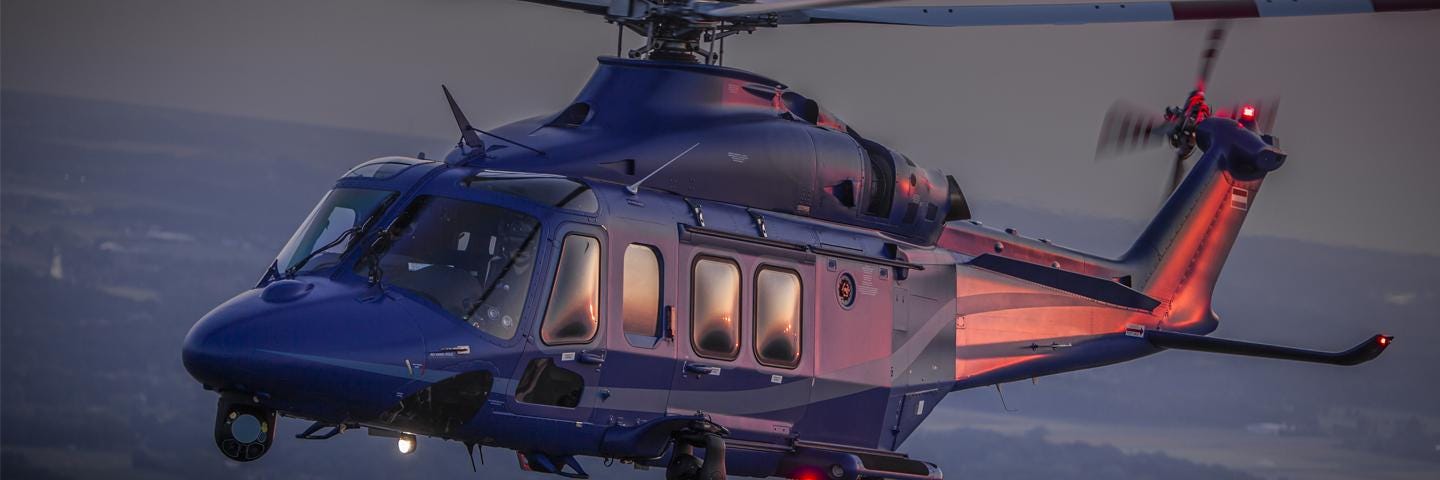 AW139 helicopter in service AW139 helicopter in service