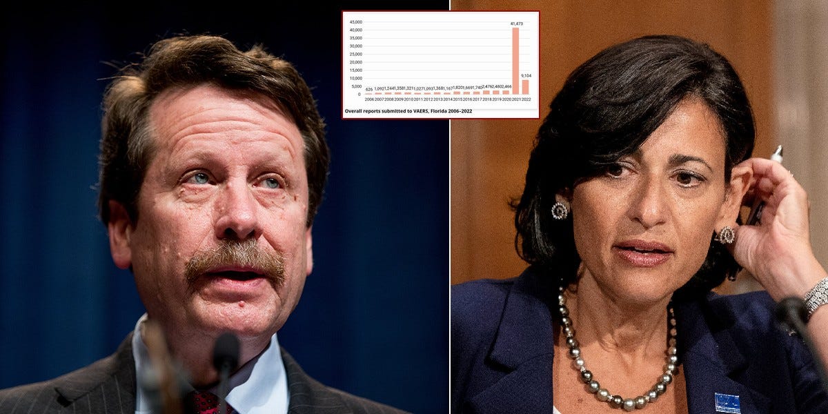 FDA & CDC Blast Florida Surgeon General for Reporting 1,700% Increase in Adverse Events Following Vaccines