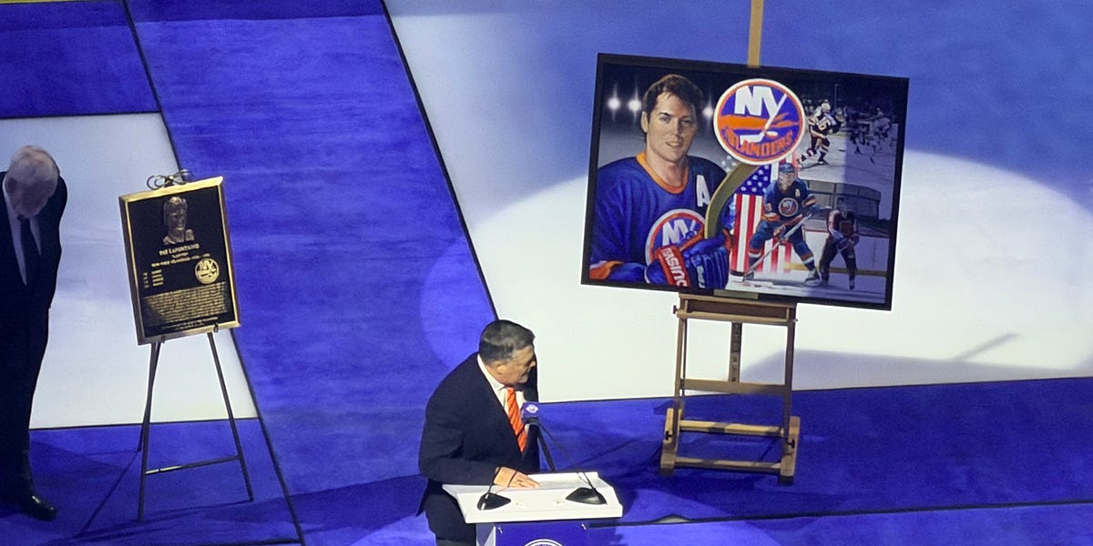 On Saturday, Pat LaFontaine was inducted into the Islanders Hall of Fame. We spoke with him during the first intermission.