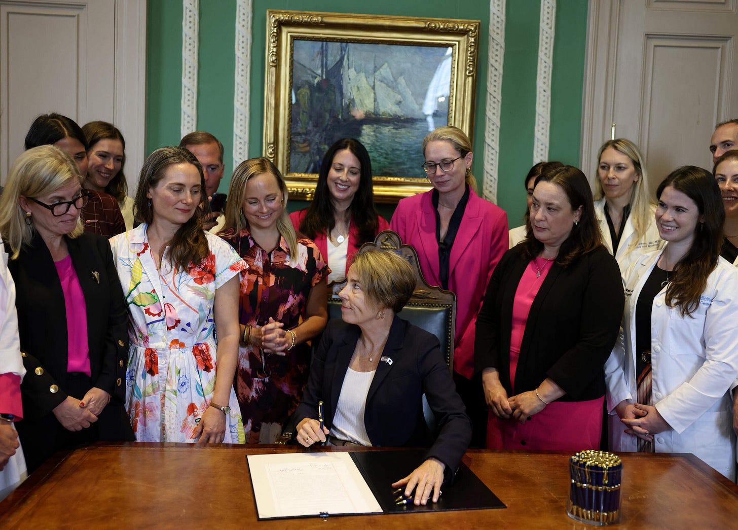 Signing expanded abortion law, Gov. Healey cites stories of 'anguish and  heartache' | WBUR News