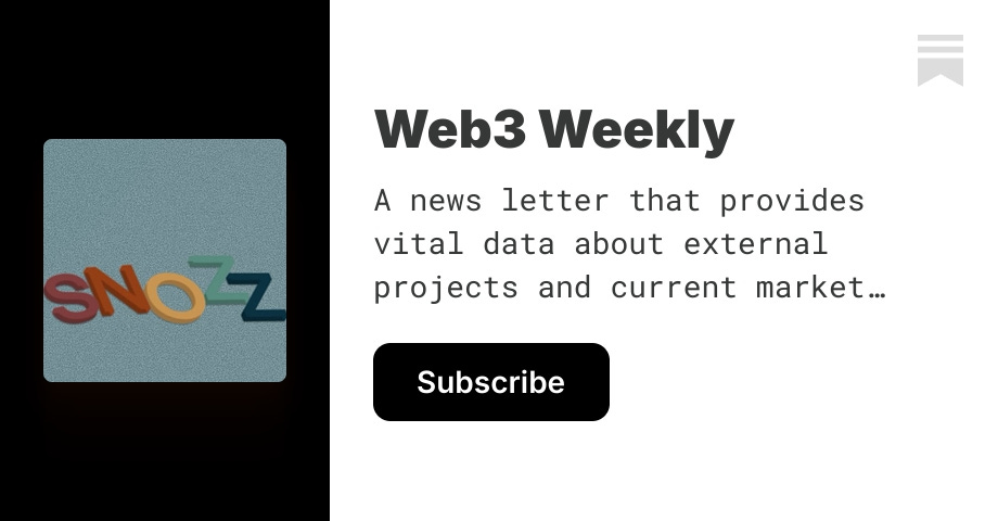 Web3 Weekly | Andrew | Substack