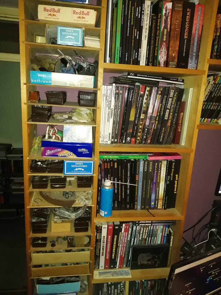 Picture of my gaming shelves
