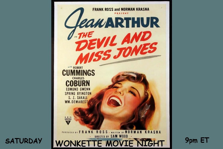 Wonkette Movie Night: The Devil And Miss Jones