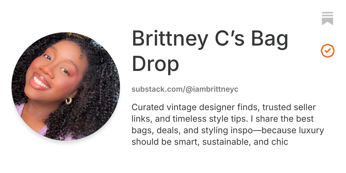 Brittney C’s Bag Drop | Substack