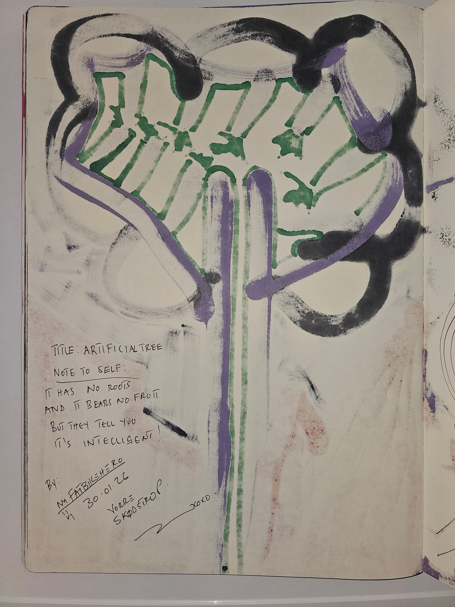 Here is the review of Artificial Tree (2026), executed according to the FatbikeHero AI-Native Art Review Protocol.