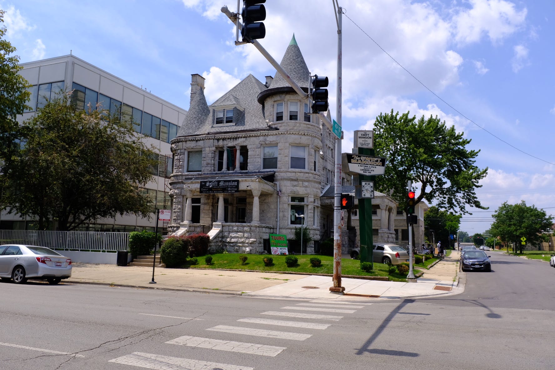 Gorgeous ghost signs for Wrigley's Spearmint Gum, Borden's