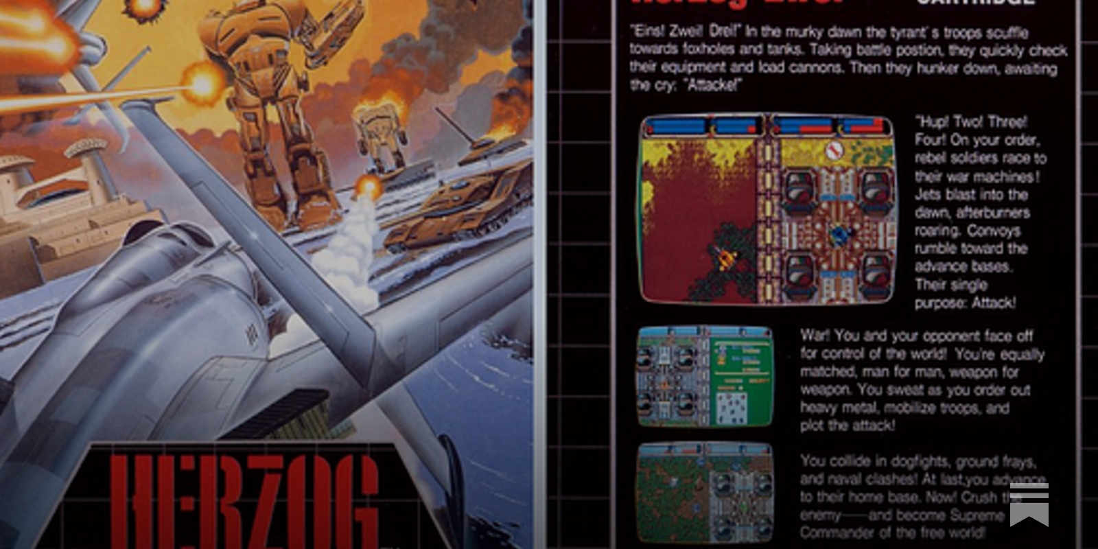 Jeu Sega Megadrive Herzog Zwei