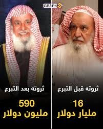 سليمان عبدالعزيز الراجحي، الملياردير السعودي البارز ورجل أعمال، فقد صفة  الملياردير بعد تبرعه الكبير للجمعيات الخيرية. تصدر الراجحي المشهور  بإمبراطوريته المصرفية وثروته المستمدة من مصرف الراجحي عناوين الصحف لجهوده  الخيرية خاصة في