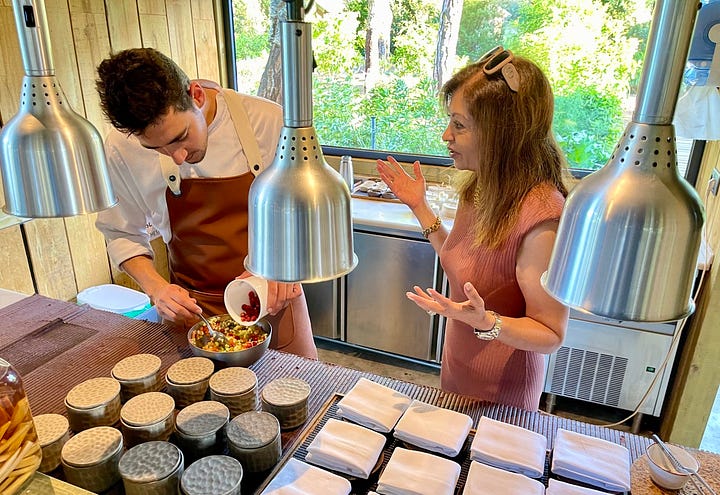 kiran-robinson-with-chef-tiago-sublime-comporta-food circle
