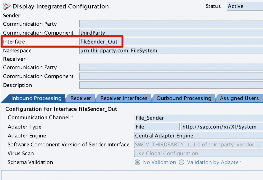 Integration Configuration Object Inbound Processing Configuration Integration Configuration Object Inbound Processing Configuration