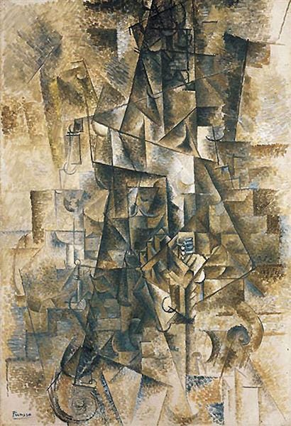 The Piano Accordionist, 1911 - Pablo Picasso