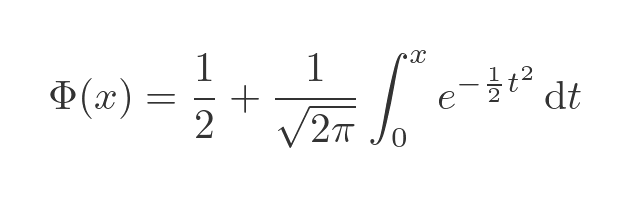 Φ and erf relationship