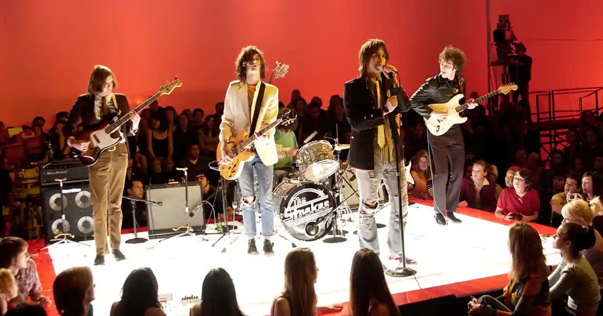 "What do you think about Osama bin Laden? What do you think about the Strokes?"