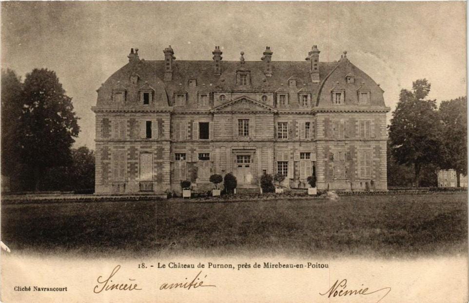 Chateau de Purnon in days gone by.jpg (962×623)