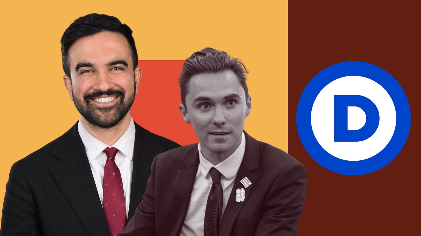 Editorial image of Zohran Mamdani and David Hogg