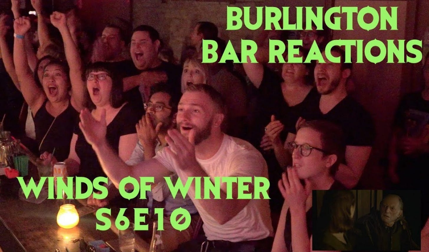 Burlington Bar Reactions Game of Thrones | rmrk*st | Remarkist Magazine