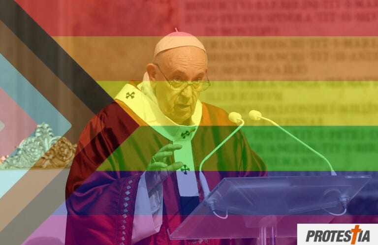Pope Francis Says Pope Benedict XVI Backed Him Up In Supporting Civil Marriages for LGBTQ Couples