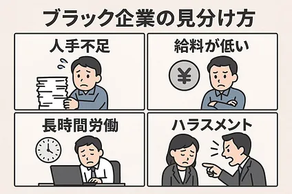 ブラック企業の見分け方｜入社前・面接・初日・退職時の“危険サイン”と対処法を解説