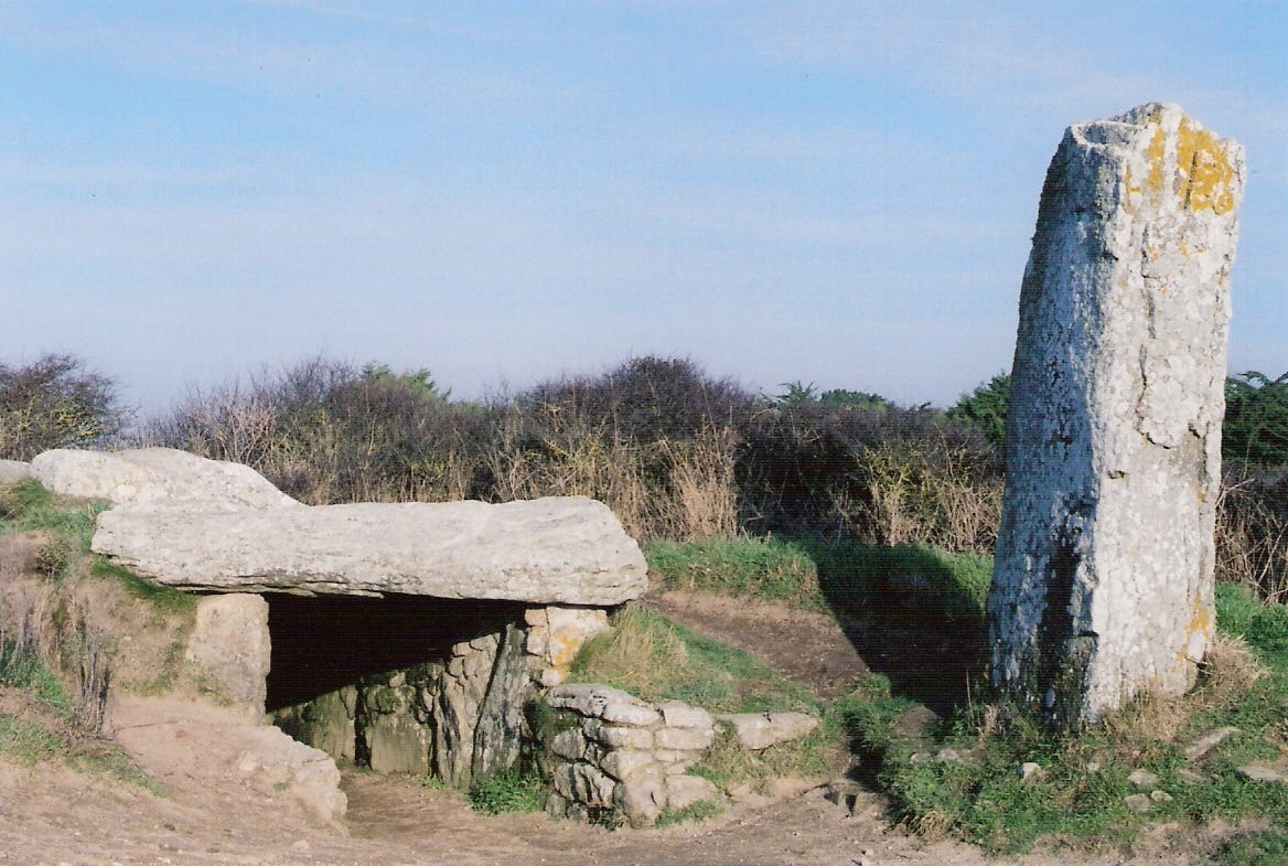 A dolmen stands strong in Carnac A dolmen stands strong in Carnac