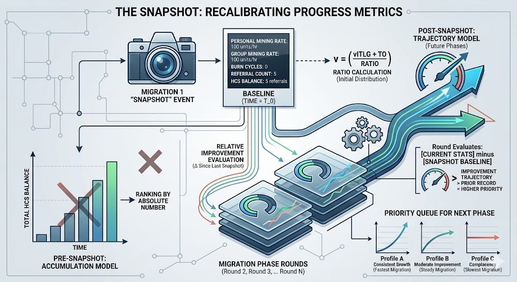 The Snapshot transforms progress from a balance sheet into a trajectory.