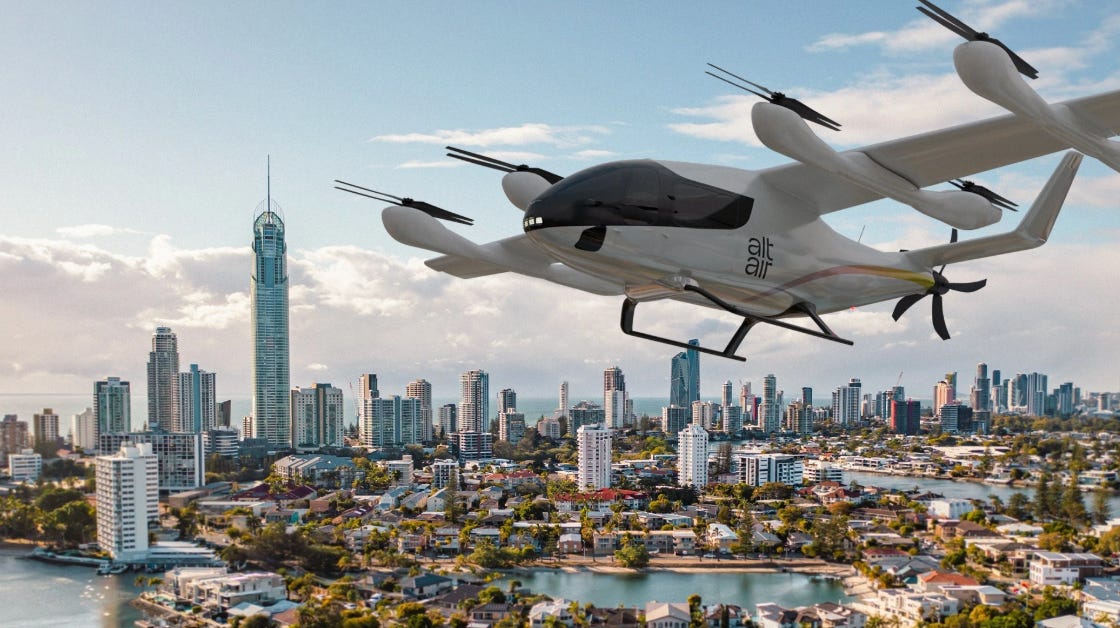 Air taxis are coming to the Gold Coast, artist example