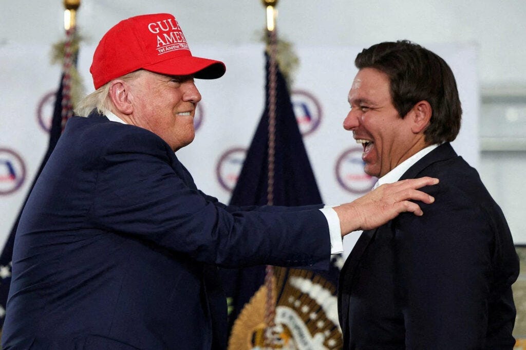 President Donald Trump and Governor Ron DeSantis President Donald Trump and Governor Ron DeSantis