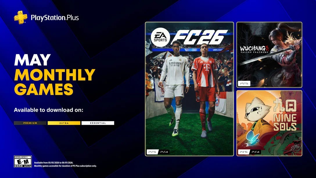 PS Plus free games May 2026