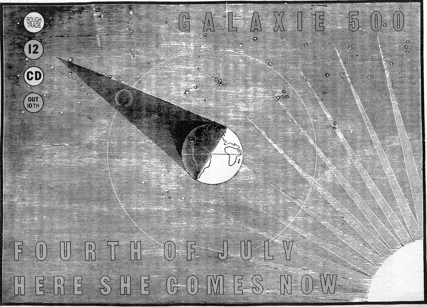 Print advert for the Fourth of July single
