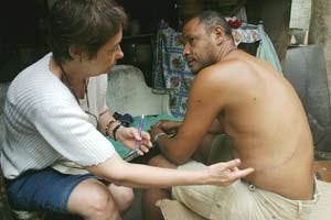Nancy Scheper-Hughes with organ trafficking victim