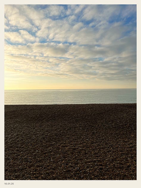 A gallery of images of the English coast across one year