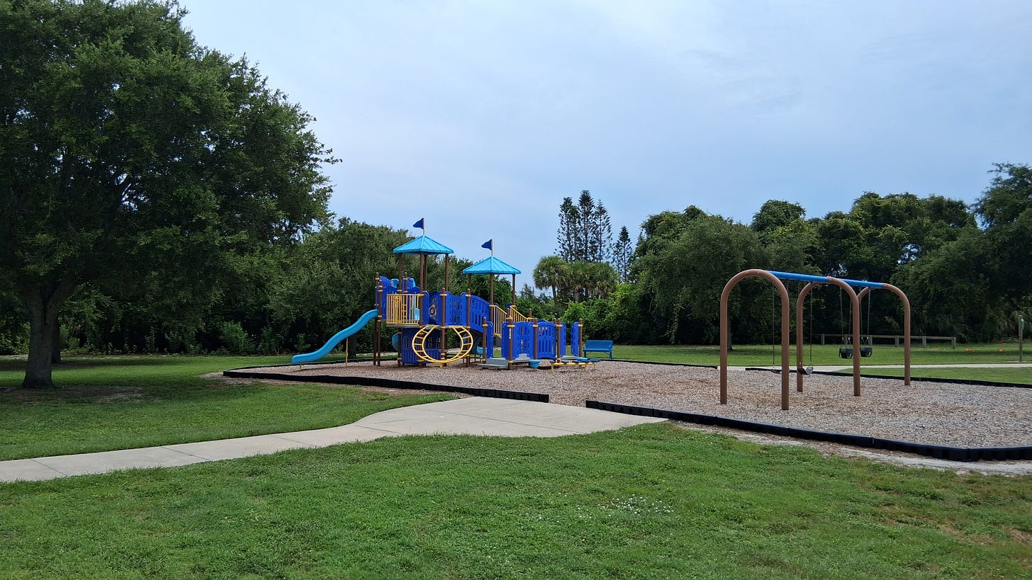 Kids playground at Goode Park, Palm Bay, Florida
