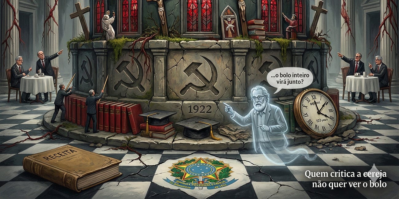QUEM CRITICA BOLSONARO CRITICA A CEREJA, NÃO O BOLO