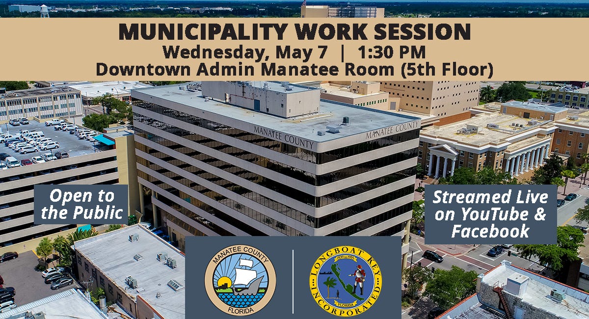 Manatee County and Longboat Key to Hold Joint Work Session on May 7