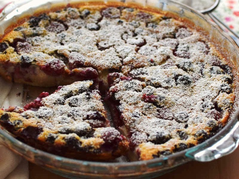 clafoutis de frutos rojos