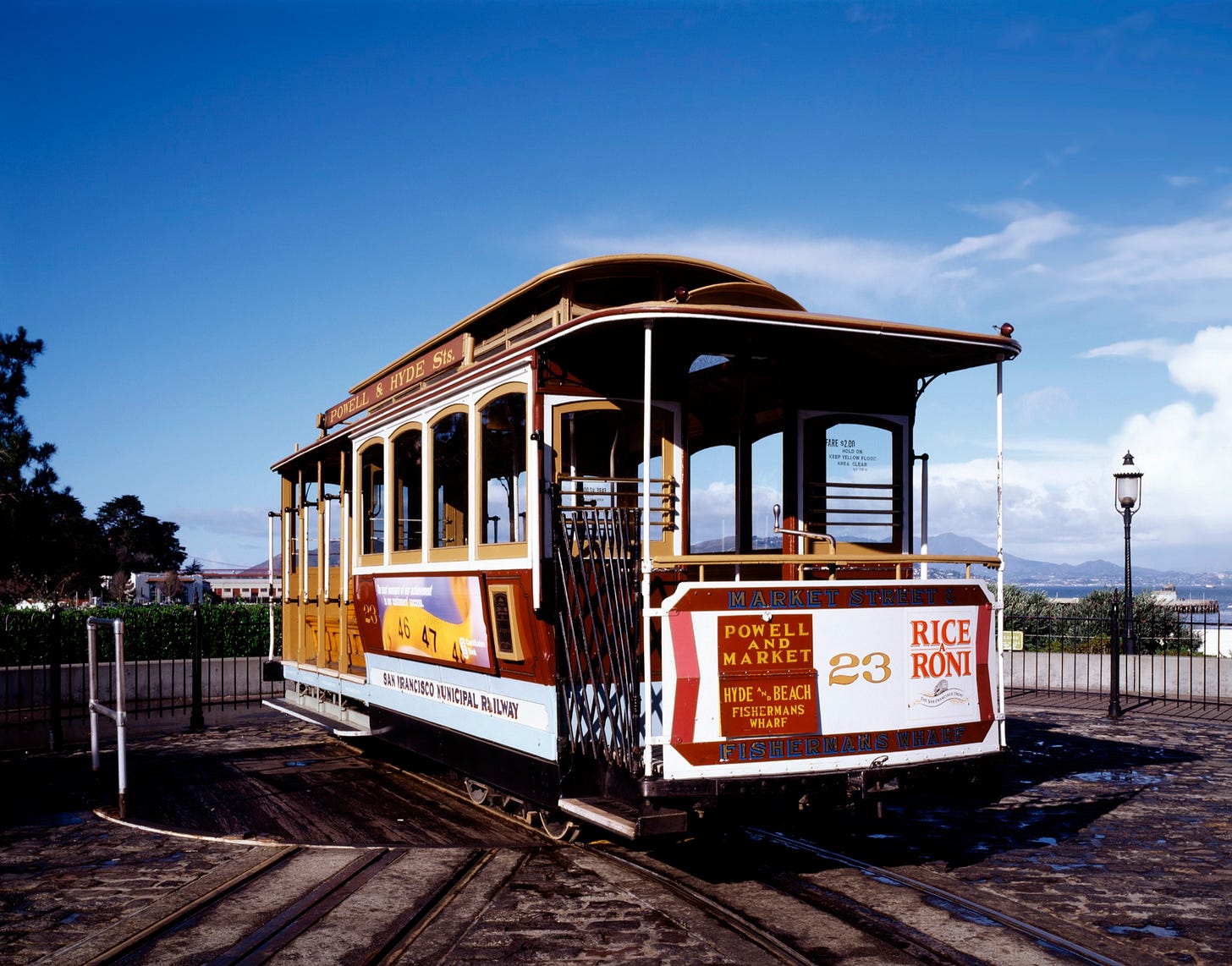 San Francisco Cable Car on turnaround