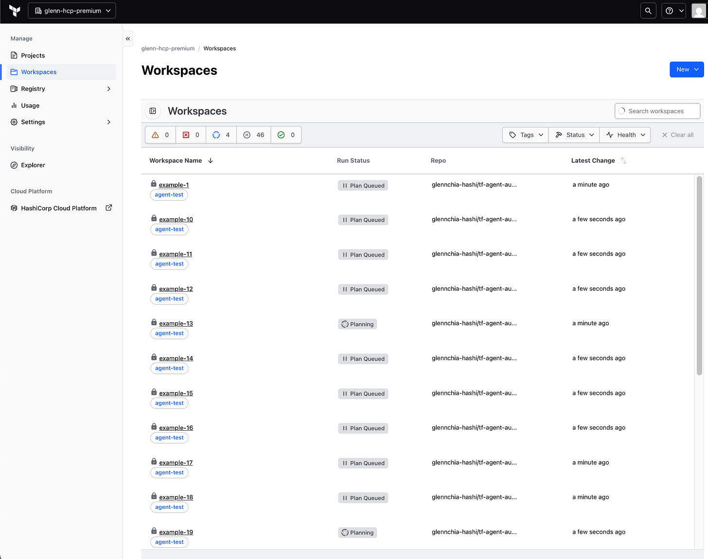 Terraform workspaces’ plans are queued Terraform workspaces’ plans are queued