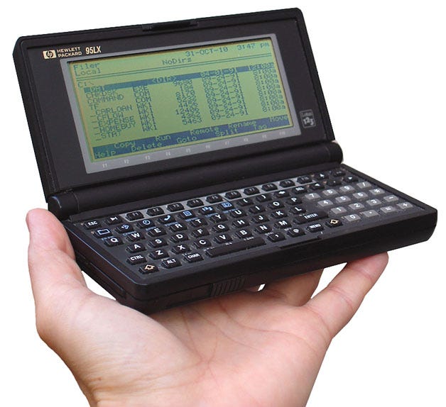 The story of the 1991 HP DOS Palmtop - by Bryan Lunduke