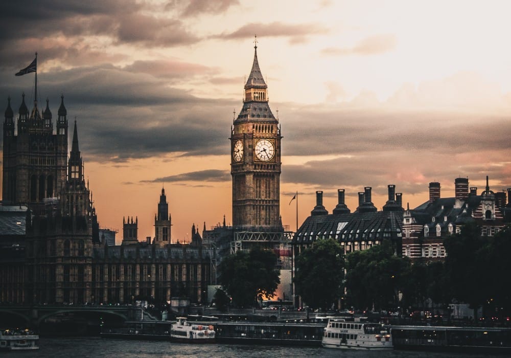 London at twilight becoming dark and stormy London at twilight becoming dark and stormy
