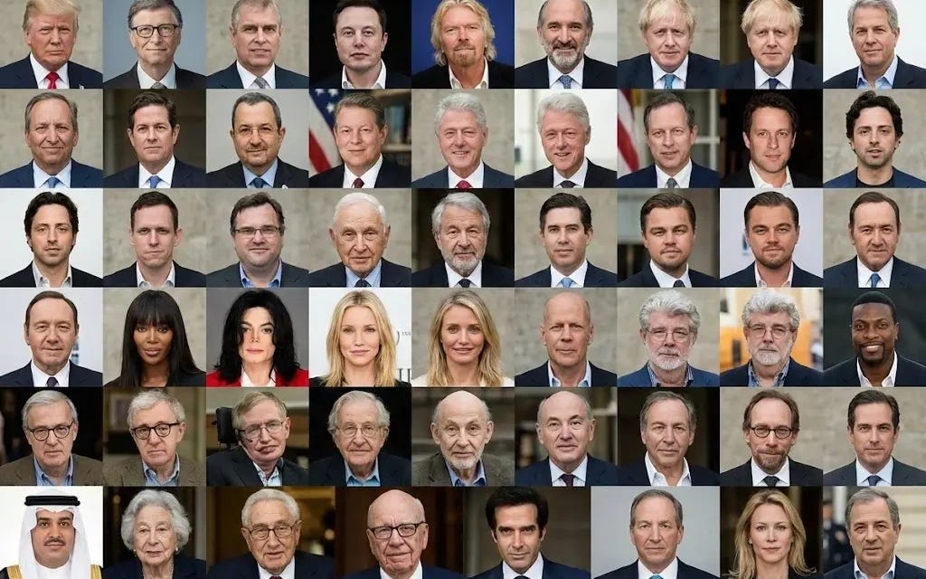 Top 50 high-profile names are referenced in the latest release of the  Epstein files