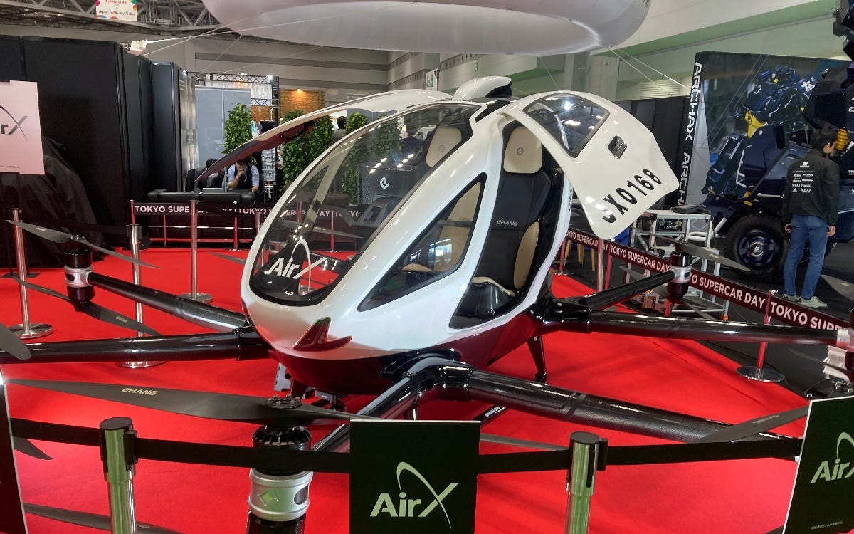 EHang's flying car has made its debut at the Japan Mobility Show EHang's flying car has made its debut at the Japan Mobility Show