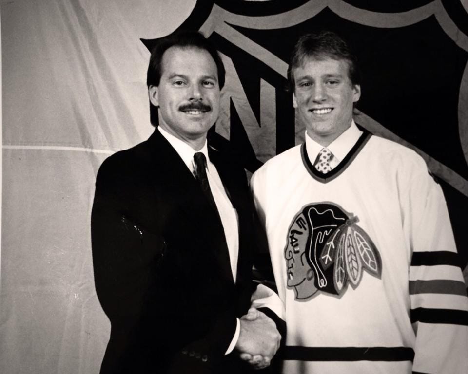 Mike Keenan & Jeremy Roenick Draft Day 1988