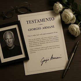 Il testamento di Giorgio Armani tra successione nel patrimonio e successione nell'impresa