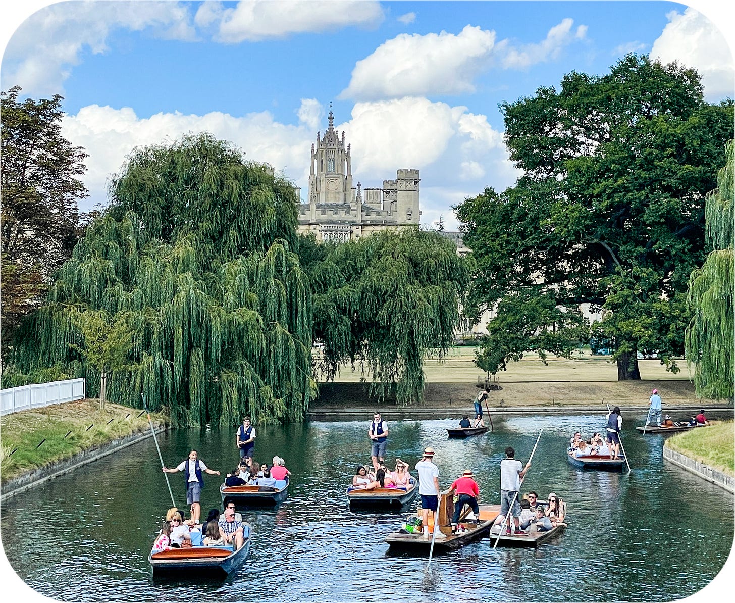Punting on the River Cam, Cambridge