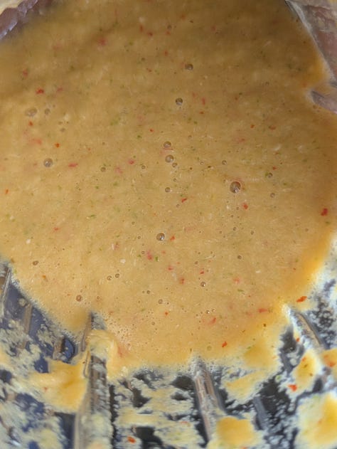 My aromatics before and after blending.