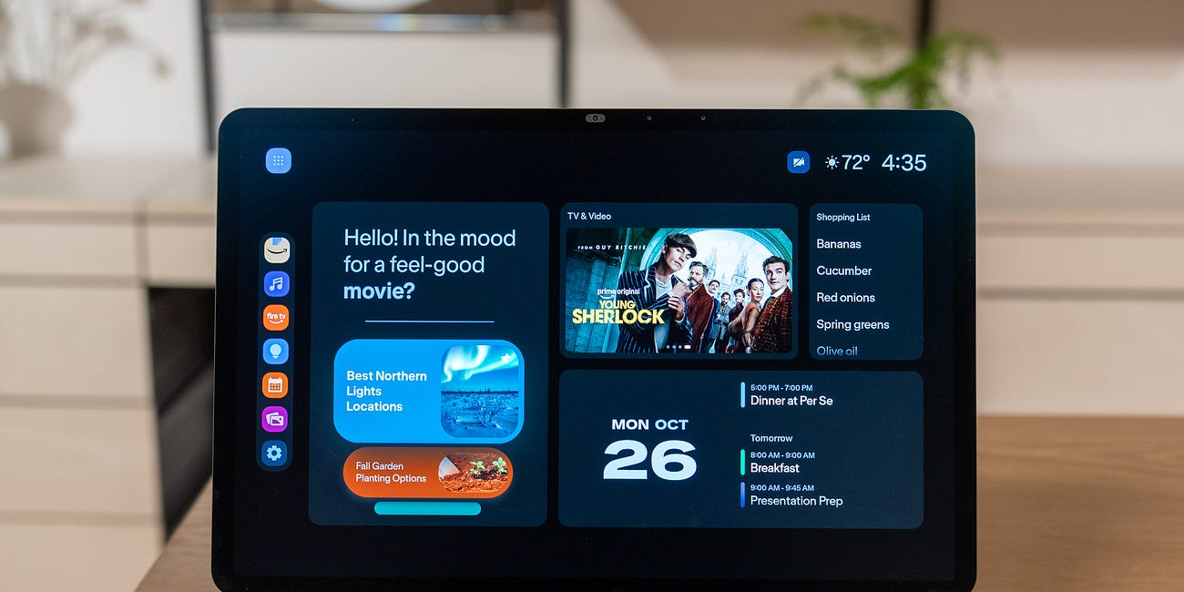 The Amazon Echo Show 16 is a 2x larger smart home screen than the Apple HomeView