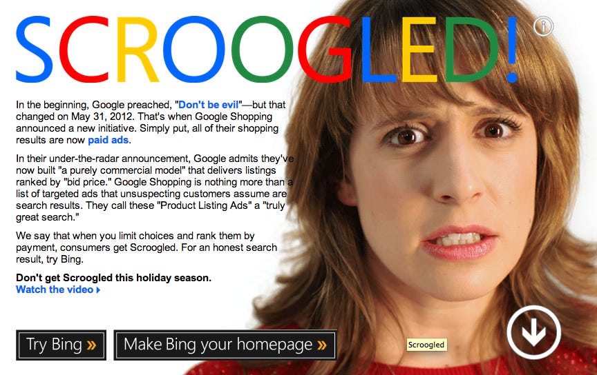 Microsoft's killing its godawful Scroogled TV & print ads | VentureBeat