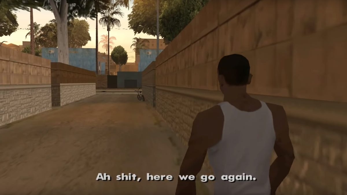 GTA San Andreas "Ah shit, here we go again." Blank Template ...